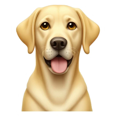 A yellow lab dog  sticker