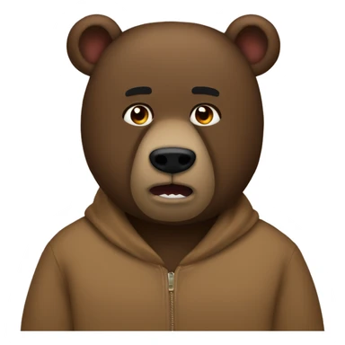 kanye west as a bear sticker
