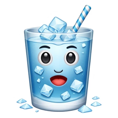 Crushed ice for drink, but just crushed ice sticker