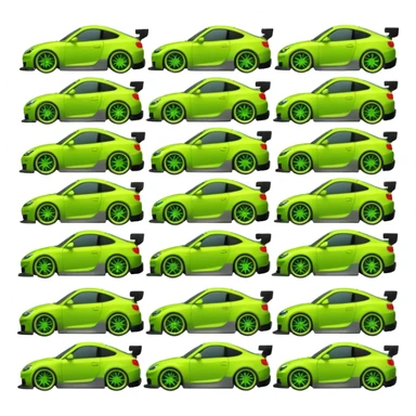 Emoji pack for R2 motorsport company, drift builds, motorsport parts, lime theme sticker