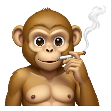 Singe qui fume  sticker