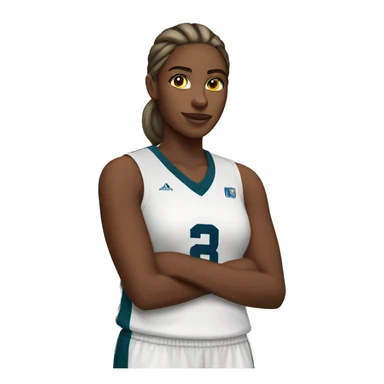 Wbasketball girl  sticker