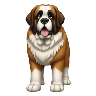 St Bernard dog standing sticker
