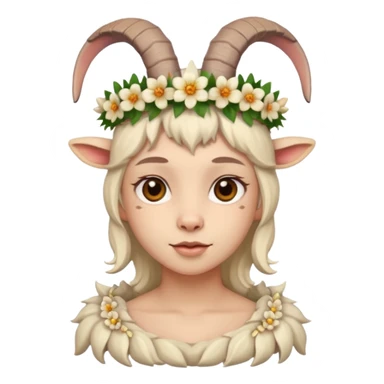 goat head person sticker