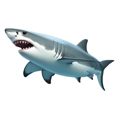 Great white shark sticker