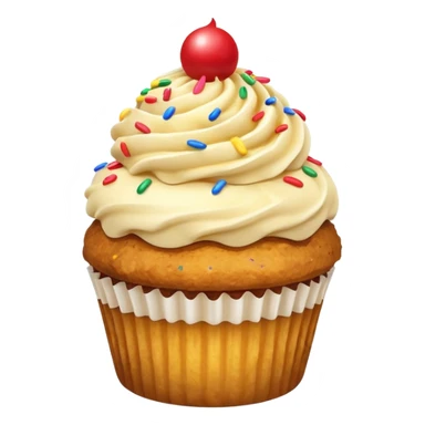 Fried ice cream as a cupcake sticker
