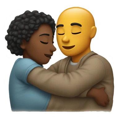 A couple cuddling sticker