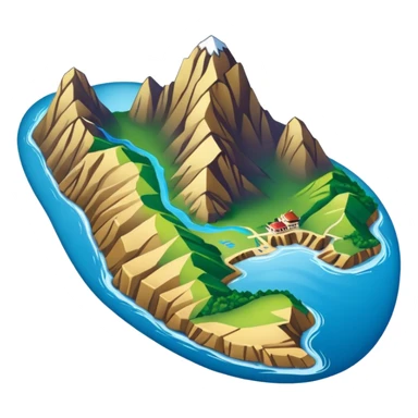 Map of Peru sticker
