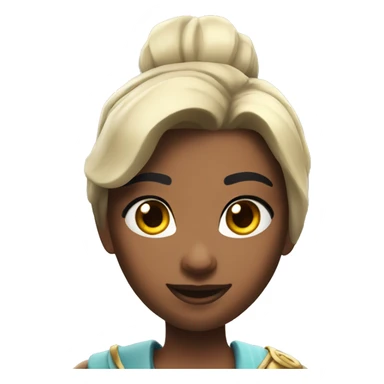 Fortnite princess with black hair sticker