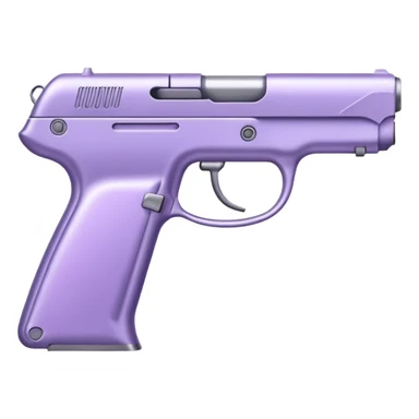 Pale purple gun sticker