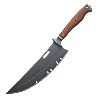 dark metal machete  sticker