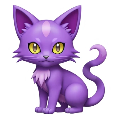Purrloin-Delcatty-Pokémon-Fakémon-hybrid-creature (full body) sticker