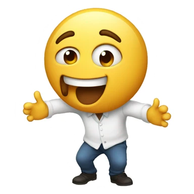 Throwing up but laughing sticker