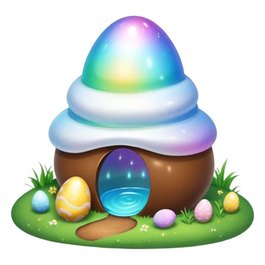 magical poop easter shire landscape  sticker