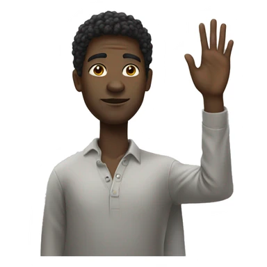 6 foot black person sticker