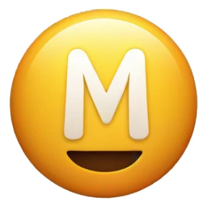 Pill with m logo on it sticker