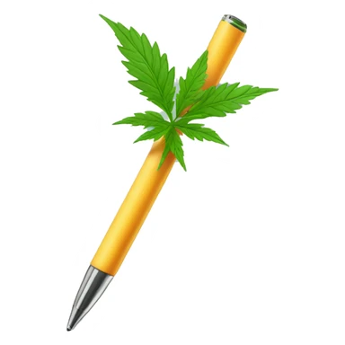 Weed pen sticker
