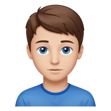 niño guapo adolescente de ojos azules sticker