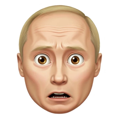 shoked putin sticker