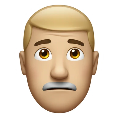 Confused eyebrow raise  sticker