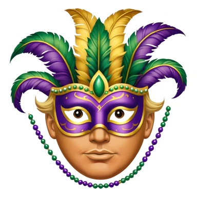Donald trump at Mardi Gras  sticker
