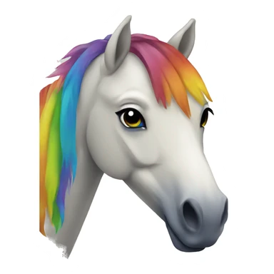 Rainbow horse sticker