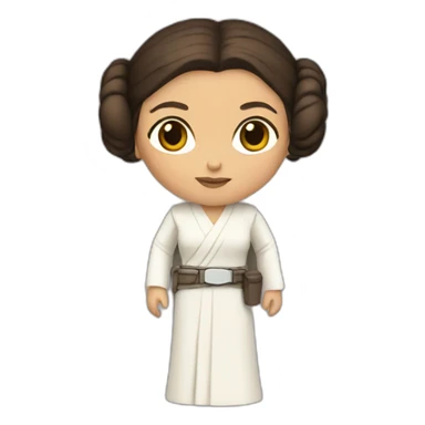 leia from star wars sticker