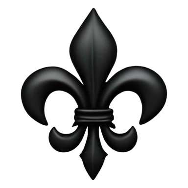 black fleur de lis sticker
