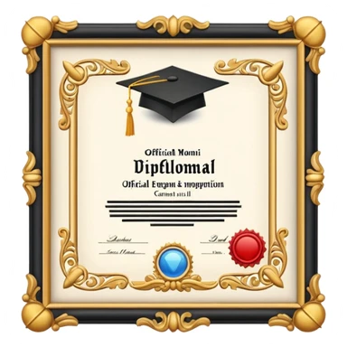 Diploma  sticker