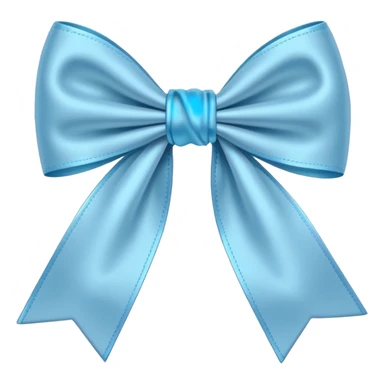emoji Light blue bow sticker