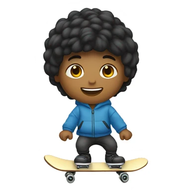 Un cokookie qui fait du skate sticker