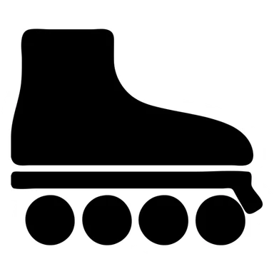 roller skates with wheels sticker