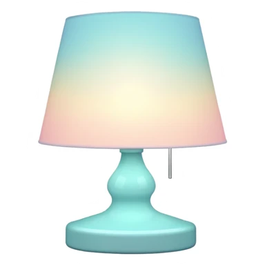 Colorful whitish bright light Pastel lamp sticker