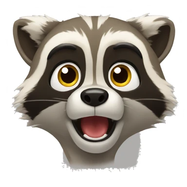 Surprised Raccoon  sticker