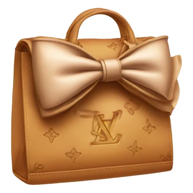 LV bag with bow  sticker