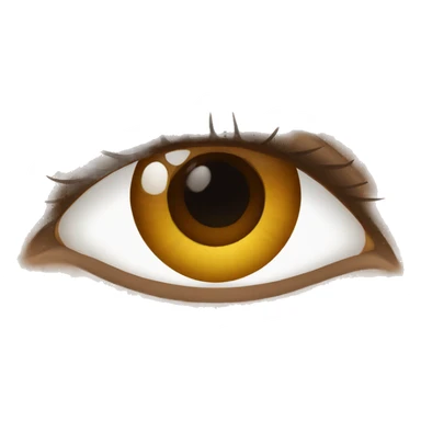 brown woman eye only eye sticker