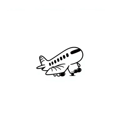 Airplane sticker