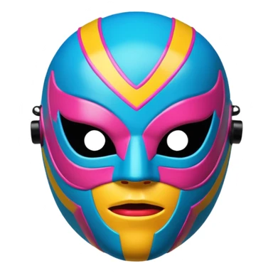 mascara de lucha libre sticker