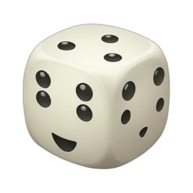 six face dice sticker