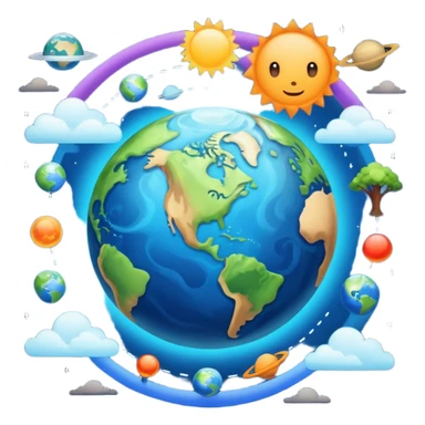 Évolution atmosphère terrestre et la vie sticker