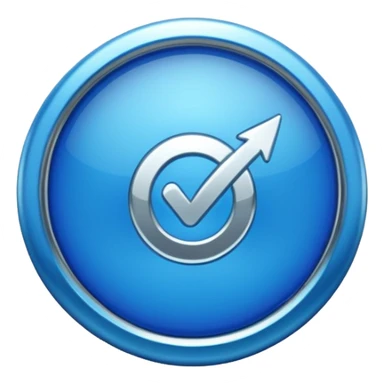Blue verification badge sticker
