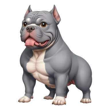 Grey american bully sticker