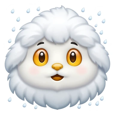 snow falling sticker