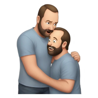 tom segura kissing bert kreischer sticker