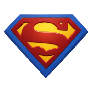 Superman logo love heart sticker