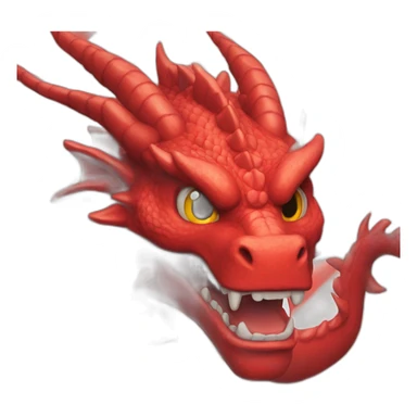 head Red dragon epic pixel sticker