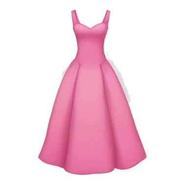 Pink dress with sweetheart neckline  sticker