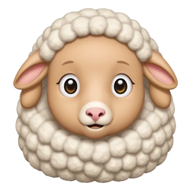 person hiding underneath sheep sticker