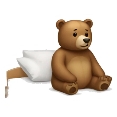 pollar bear in the bed sticker