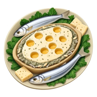 A glowing white bone surrounded by calcium-rich foods: sardines, yogurt, aged cheese, sesame seeds, almonds and kale sticker